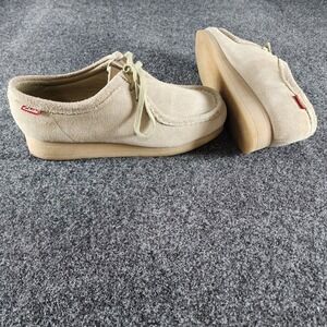 Clarks Wallabees Padmora Womens Sand Suede Moccasin Beige 26060498 Size 10